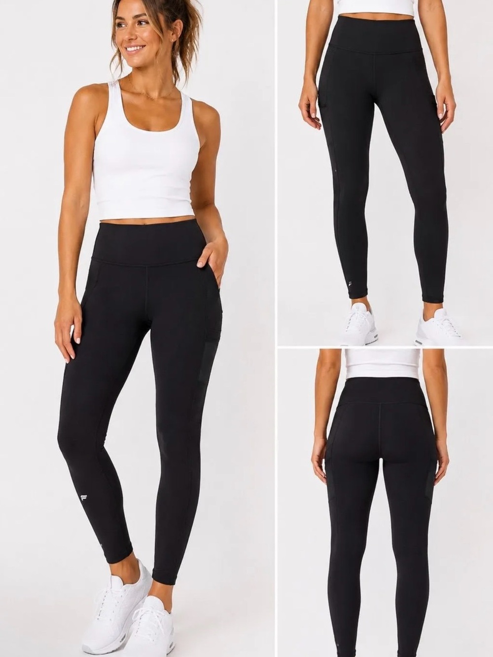 Fabletics Black High-Rise Pocket Leggings